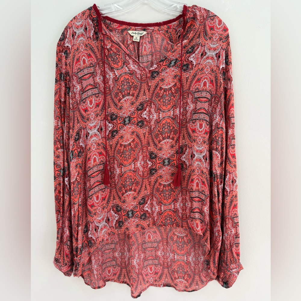 *Like New* Lucky Brand Women's V-Neck Blouse - Size M